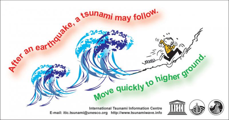 Tsunami warning and advice image